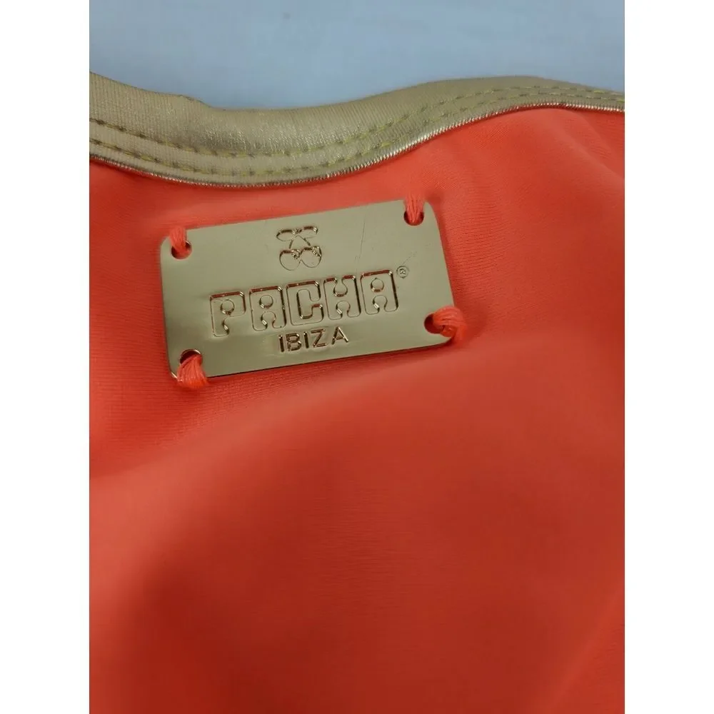 NWT Pacha Ibiza River Island Womens Neon Orange Bikini Bottom US‎ Size 4
